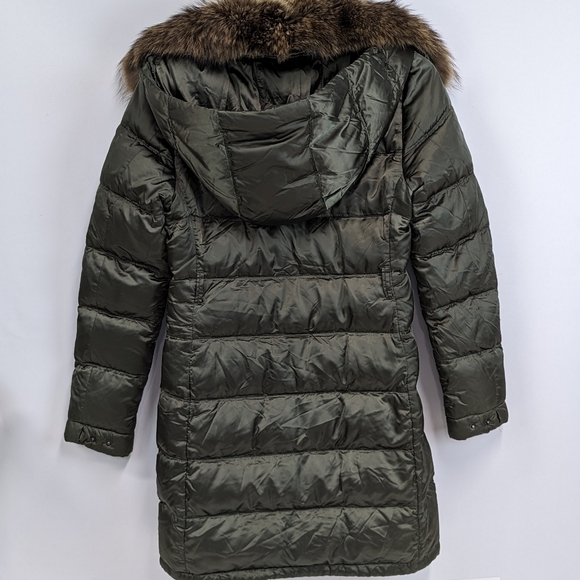 Prada Down Winter Coat Art.28C062, Fur Trimmed Collar - Picture 3 of 13